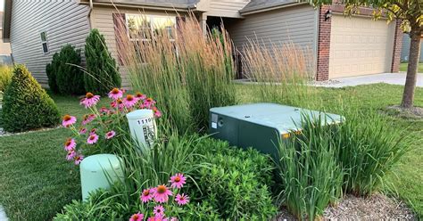 planting around utility box